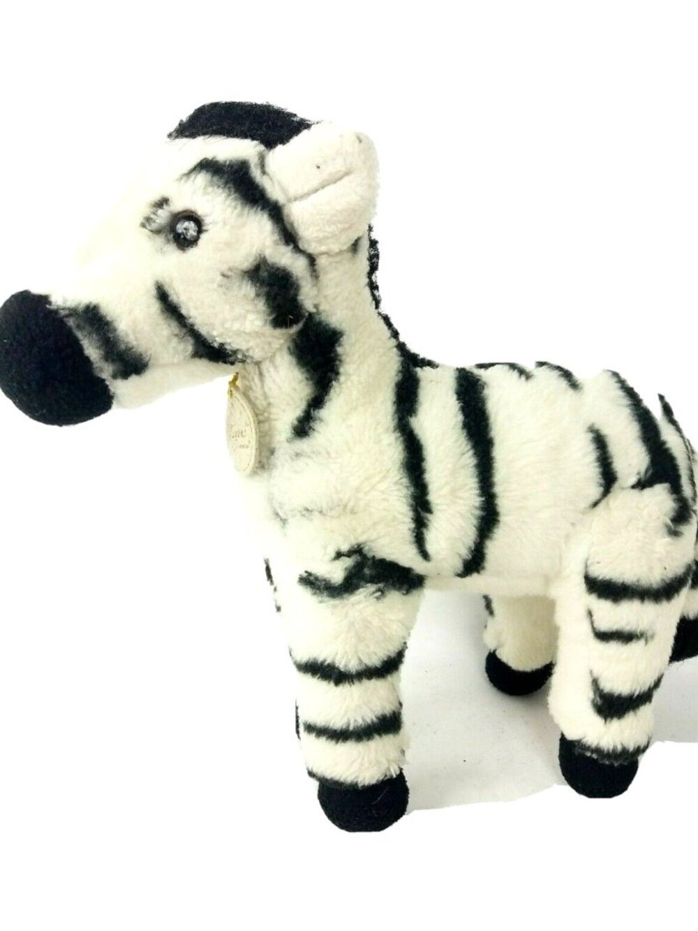 Miyoni Zebra Plush Animal Aurora World Stuffed Plushy Lovey 9" Black White